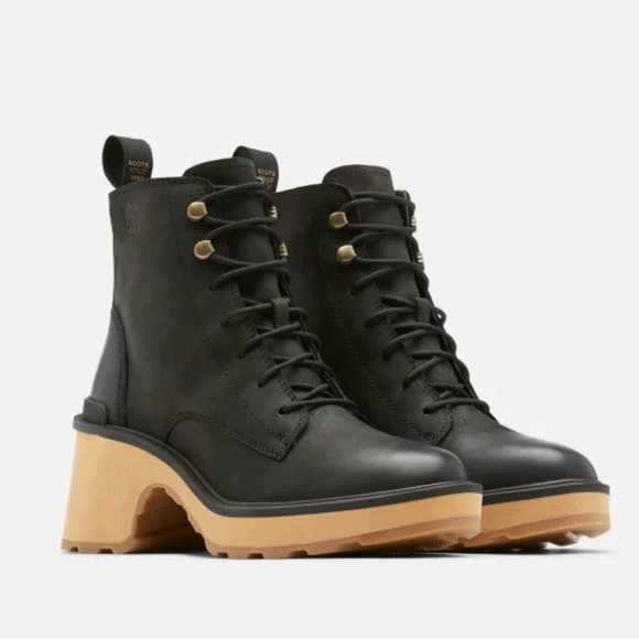 sorel heeled rain boots